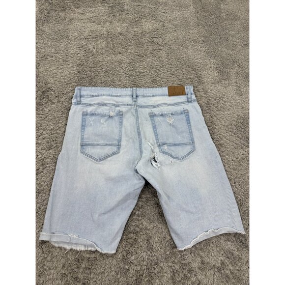 Vtg Jordan Craig Jean Shorts Mens 40 Light Wash Distressed Hip Hop Skater Denim - Picture 2 of 11